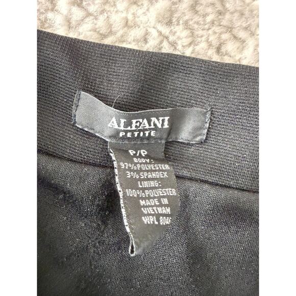 Alfani Petite Size PP Stretch Minimalist S Knee Length Pencil Skirt Black Lined - Picture 4 of 7